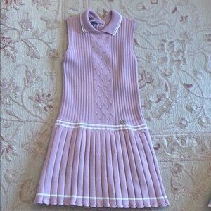 Lilac Sleeveless Kids Sweater Dress